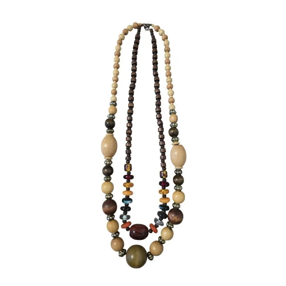 Set of 2 Stunning beaded necklaces - Picture 1 of 10